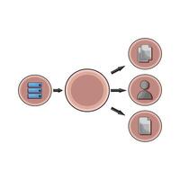 illustration of database vector