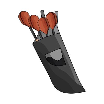 illustration of arrow quiver