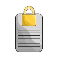 illustration of data security vector