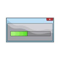 illustration of loading progress vector