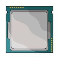 illustration of processor vector