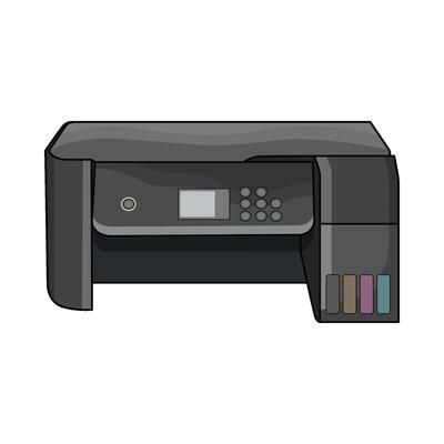 illustration of printer