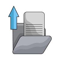 illustration of upload file vector