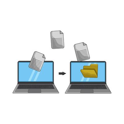 illustration of file transfer