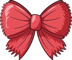 bow and ribbon on white background vector