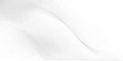 Abstract white and gray color, modern design stripes background with curve lines, wavy pattern. illustration. vector