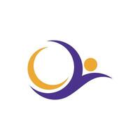 Human Shape Icon Logo Template vector