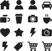 Line Icons for Digital SEO and Business Promotion vector