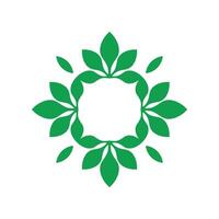 Abstract Ornamental Flower Logo Template Illustration Design vector