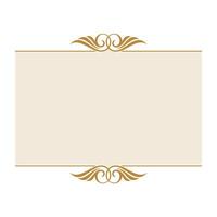 Crest Heraldry Ornamental Frame . Shield Initial Decorative Logo Template Illustration Design. vector