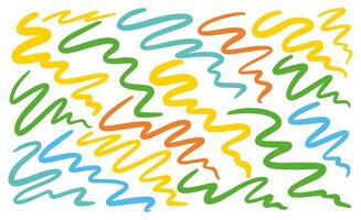 Colorful abstract wavy lines pattern background vector