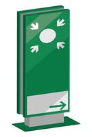 meeting point sign isolated vector