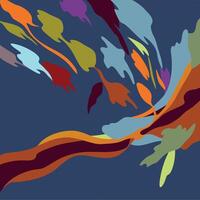 A colorful abstract painting with colors vector