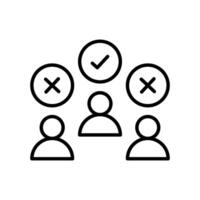 select right candidate icon. logotype, hiring candidates vector