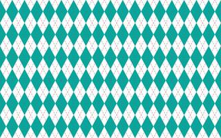 Seamless diamond argyle check pattern in blue and white with dotted red stitch. geometric diamonds background. Fabric texture print for clothing, wrapping paper, decor, greeting card design vector