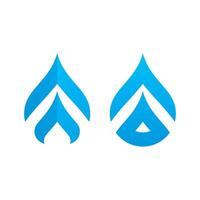 Water drop logo icon and symbol vector
