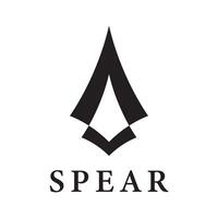 Spear logo icon template design vector