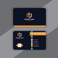 Unique and clean Business card design vector