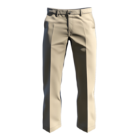 Detailed 3d pants model standing on a clear transparent background png