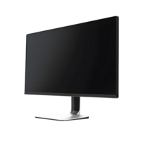 Transparent background featuring a 3d monitor in a floating view png
