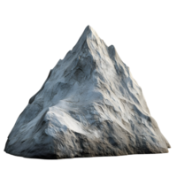 Mountainous terrain in 3d rendered against a transparent background png