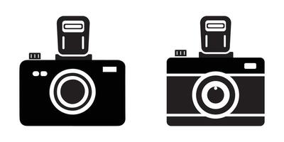 Flat Camera With Flash vector