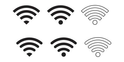 Wifi Icon with line art vector