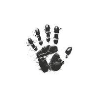Vintage Hand Print Splash Graphic Set vector