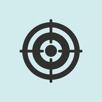 A target with a cross in the center of it vector