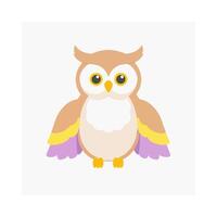 Owl Bird Nocturnal Wildlife Predator vector