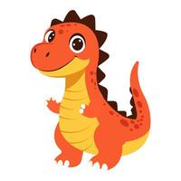 Dinosaur illustration isolated on white background vector