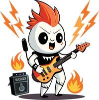 Electrifying Rock Performance vector