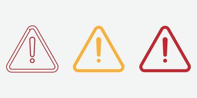 Universal Warning Triangle icon. Sign for General Hazards and Dangers. Alert for Safety Precautions. Warning Sign. vector