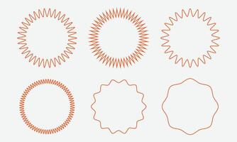 Set sunburst badges. Set of starburst, sunburst badges. Simple flat style vintage labels, stickers. Collection star label. circle Badge Icon Set. vector