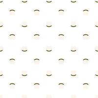 White patrick hat on white background. Party decoration. Happy festive background. background. National symbol. vector