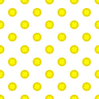 Patrick clover coins. Patrick icon. seamless pattern. Traditional design. Nature concept.