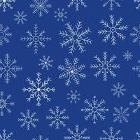 Snowflake icon seamless pattern . Christmas and New year design element, frozen symbol, illustration vector