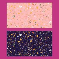 a pink poster with a yellow and green pattern on it vector