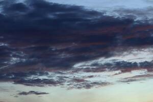 atmosphere of the evening sky is colorful after heavy rain, thunderstorms, bright sky, sunny, hot, cloudy, but beautiful each day that nature creates. photo
