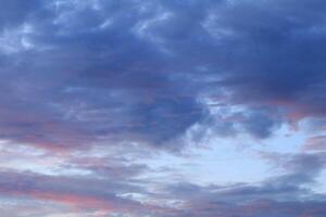 atmosphere of the evening sky is colorful after heavy rain, thunderstorms, bright sky, sunny, hot, cloudy, but beautiful each day that nature creates. photo
