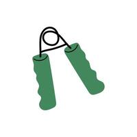 Simple hand grips for strength training and rehabilitation exercises at home or gym settings vector