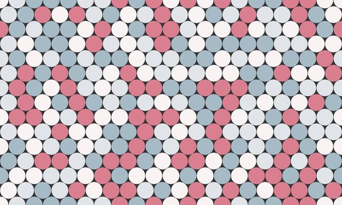 Geometric polka dot pattern with colorful spots, perfect for seamless wallpaper, textile prints, and modern poster backgrounds with an abstract touch.