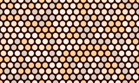 Round spotted pattern with geometric repetition. Ideal for fabric prints, poster backgrounds, and abstract wallpaper designs with trendy circles. vector