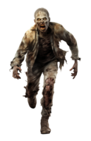 Zombie Running Isolated on Transparent Background png