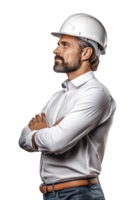 Architect Side View Isolated on Transparent Background png