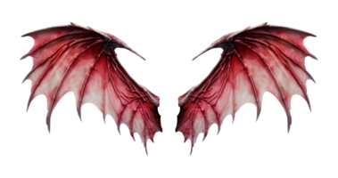 Red Dragon Wings Isolated on Transparent Background png