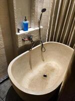 Luxurious Massage Bath Tub in a Private Room with Soft Ambiance photo