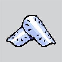 Pixel art illustration Shin Guards. Pixelated Soccer Shin Guards. Soccer Football Shin Guards pixelated for the pixel art game and icon for website and game. old school retro. vector