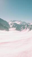 High mountains under snow in the winter video