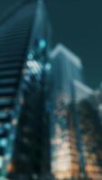 abstract blur and defocused cityscape at twilight for background video